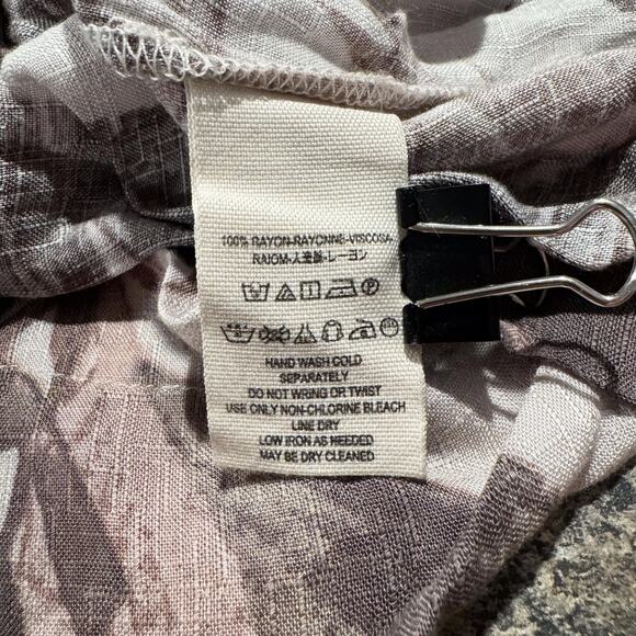 Free People Pants Wide Leg High Rise Harem Cottage Boho Culotte Tropical Small - Picture 5 of 7